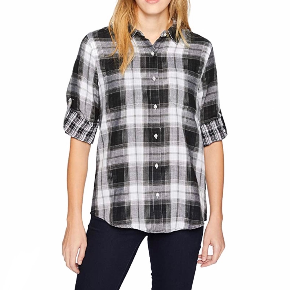 100% Cotton Calvin Klein Plaid Shirt Shirt Top M